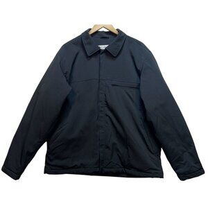 Columbia Men's Full Zip Cardigan Jacket Long Sleeve Size Large Dark Black Casual